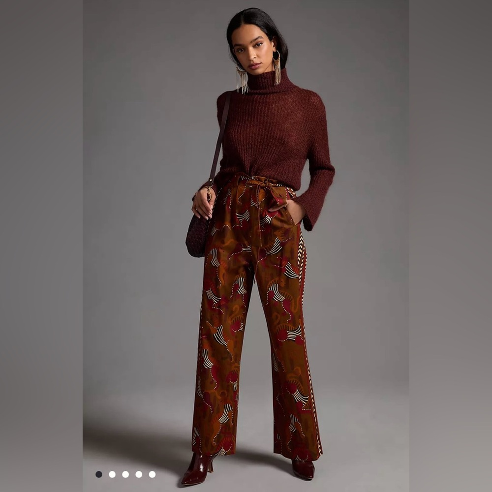 FARM Rio Brown Wide Leg Pants
